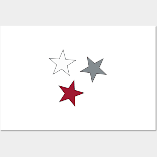 UA Star (3-Pack) Sticker Posters and Art